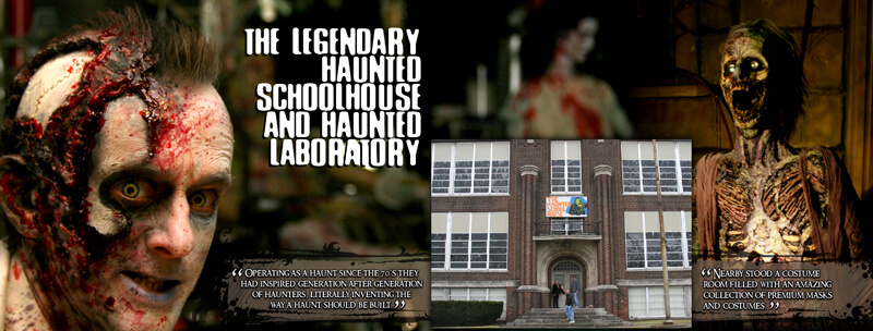 Haunted Schoolhouse and Haunted Laboratory