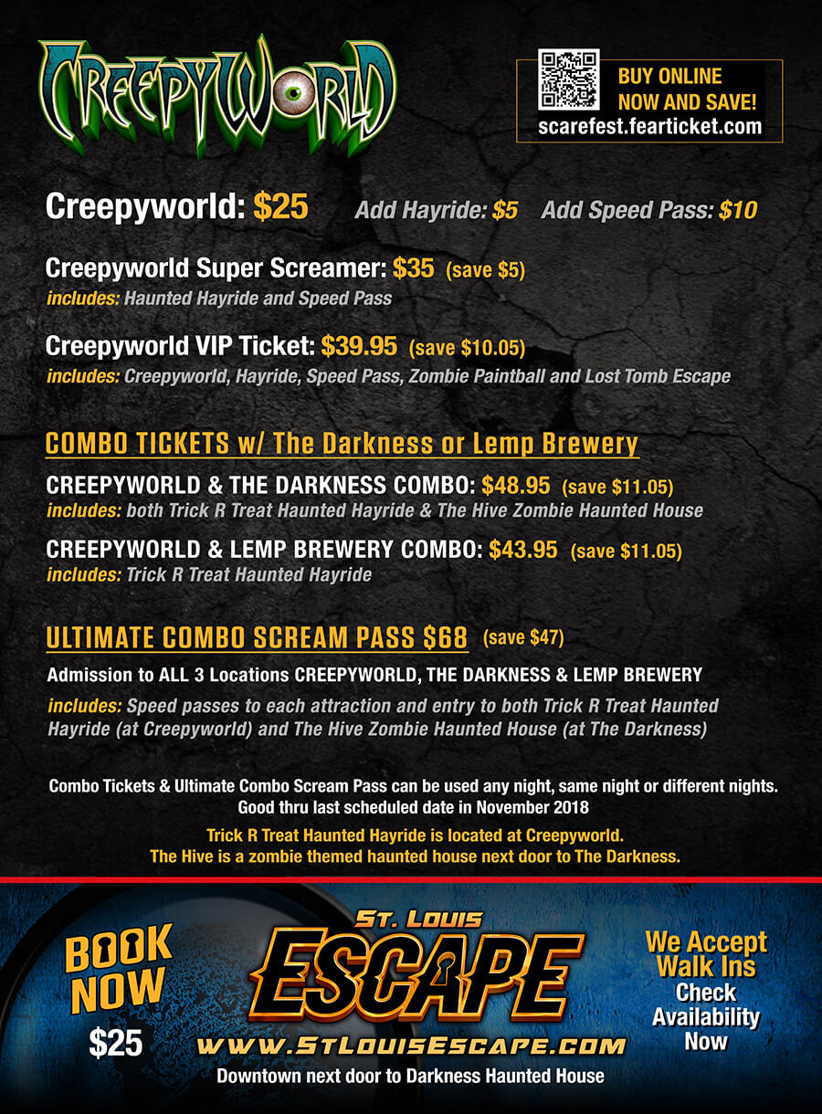 Buy Tickets Creepyworld