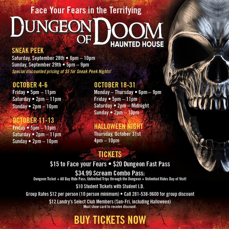 Dungeon of Doom Haunted House, Kemah TX