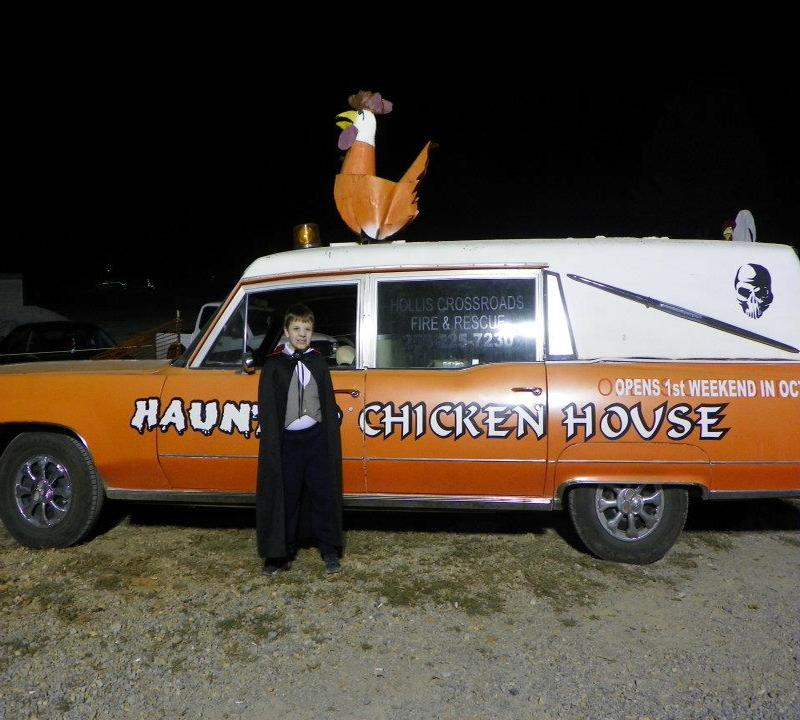 chicken haunted house